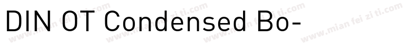 DIN OT Condensed Bo字体转换